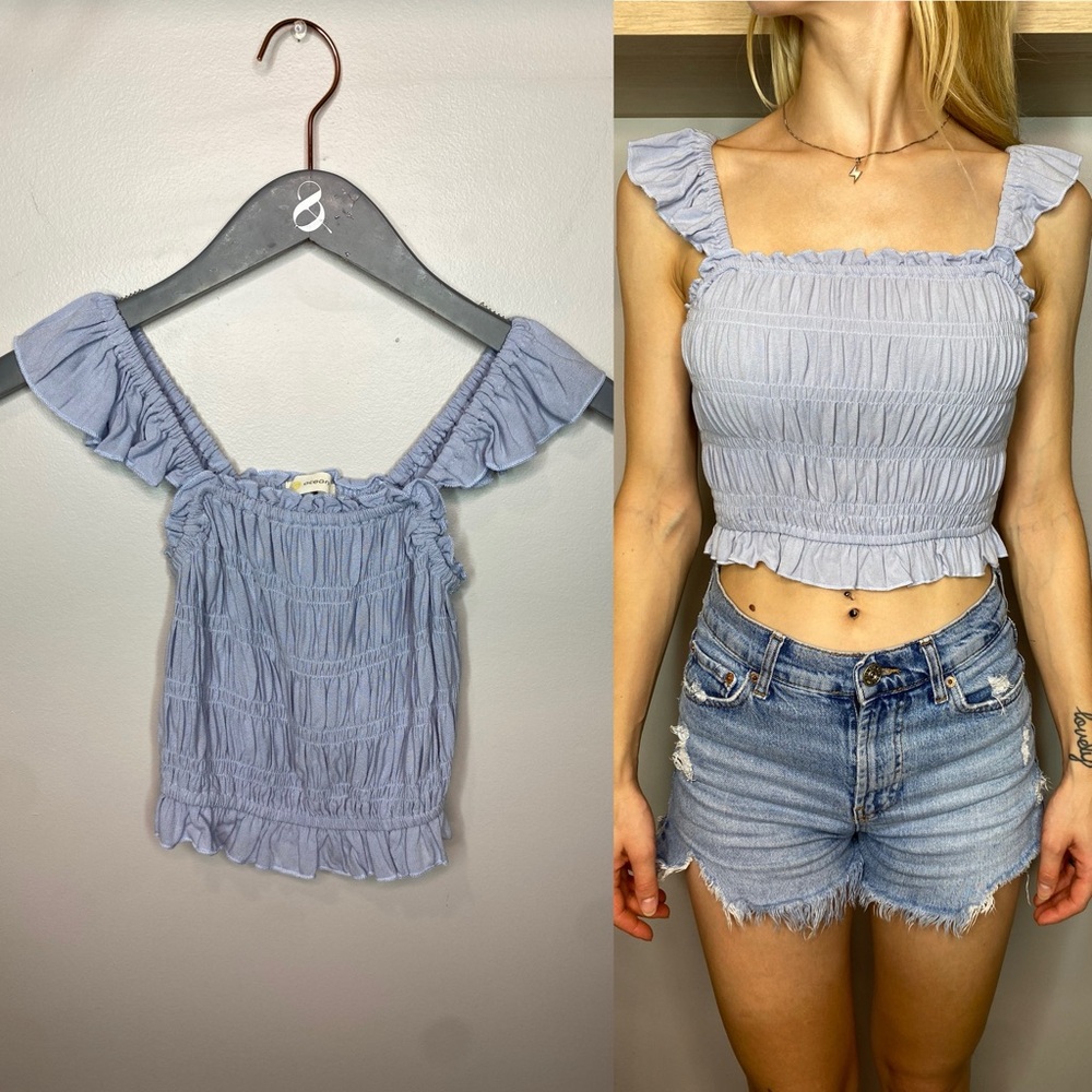 Ocean Drive Flutter Sleeve top.